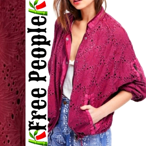 Free People Jackets & Blazers - 🎋Free People Daisy Eyelet Embroidery Jacket